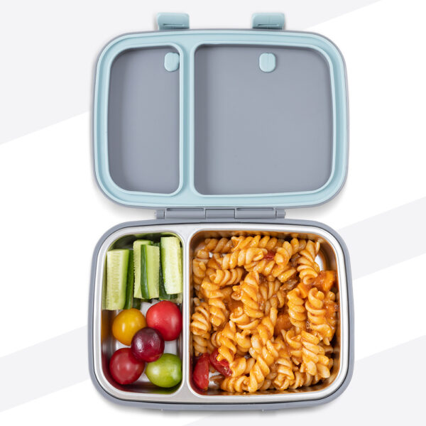 Hydrobrew – Steel Core Bento Lunch Box 839ml w/ Lunch Bag & Bottle – Leakproof Meal Set Graphite
