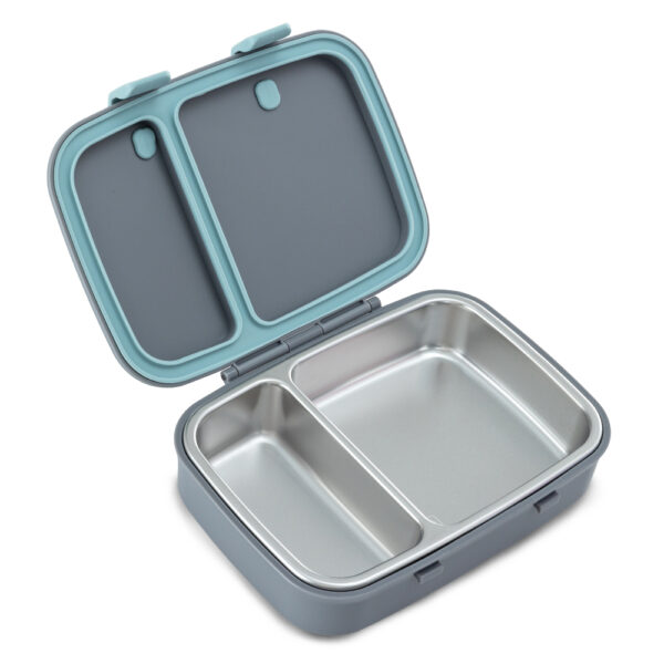 Hydrobrew – Steel Core Bento Lunch Box 839ml w/ Lunch Bag & Bottle – Leakproof Meal Set Graphite