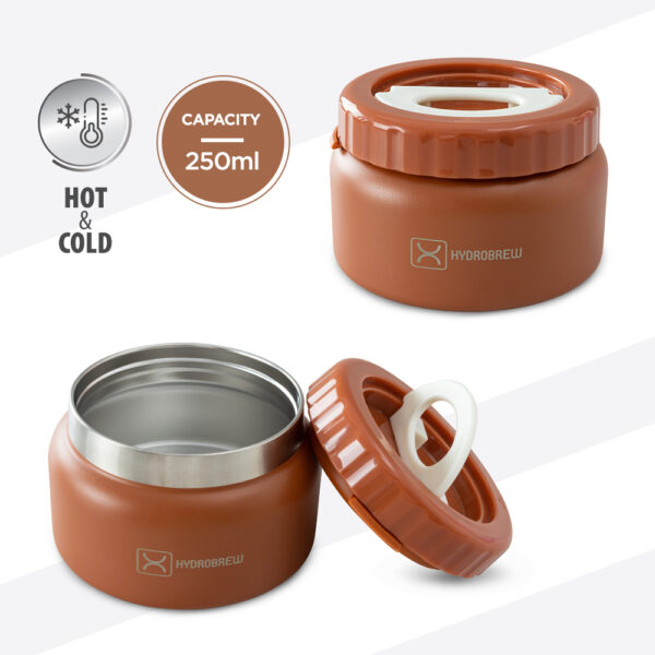 Hydrobrew – Mega Flex Bento Lunch Box 1864ml w/ Sip Core Stainless Steel Bottle 720ml