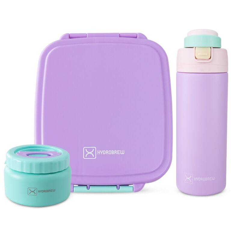 Hydrobrew - Mega Flex Bento Lunch Box 1864ml w/ SipSwitch Insulated Water Bottle 720ml