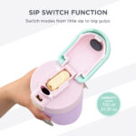 Hydrobrew – Steel Core Bento Lunch Box 839ml w/ SipSwitch Insulated Water Bottle 720ml | Stainless Steel Leakproof Meal Box – Orchid Mist