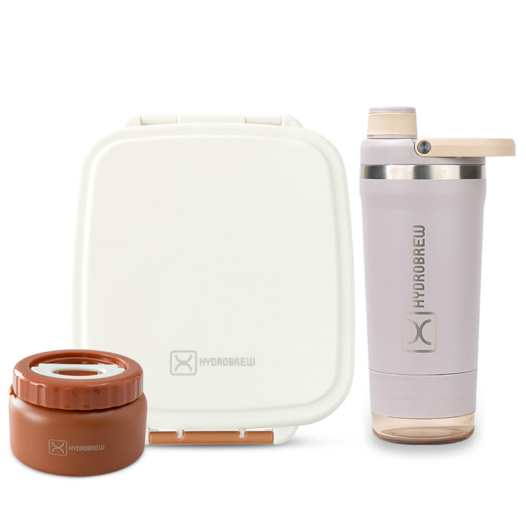 Hydrobrew - Mega Flex Bento Lunch Box 1864ml w/ Sip Core Stainless Steel Bottle 720ml 