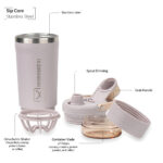 Hydrobrew – Mega Flex Bento Lunch Box 1864ml w/ Sip Core Stainless Steel Bottle 720ml