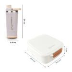Hydrobrew – Mega Flex Bento Lunch Box 1864ml w/ Sip Core Stainless Steel Bottle 720ml