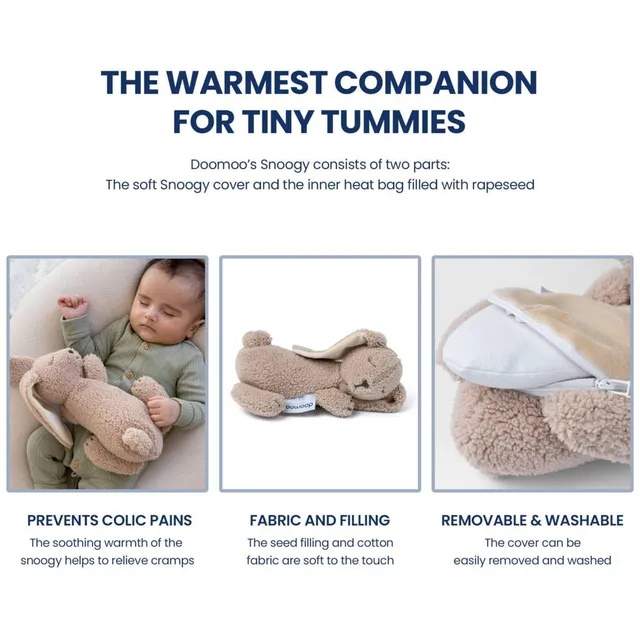 Doomoo - Snoogy Bunny Baby Cramp Reliever - Biscuit