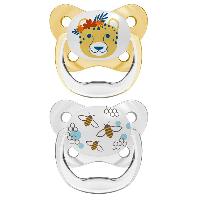 Dr. Browns - Prevent Butterfly Shield Soother - Stage 2 - Yellow (Pack of 2)