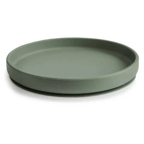 Mushie – Classic Silicone Suction Plate – Dried Thyme