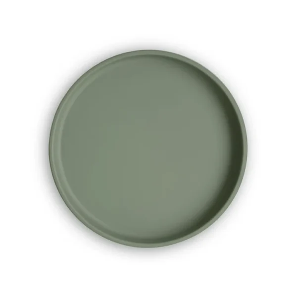 Mushie – Classic Silicone Suction Plate – Dried Thyme