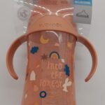 Suavinex Pink Feeding Bottle With Handle Non Spill Spout – +12m