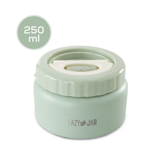 Eazy Kids Jumbo Bento Lunch Box w/Thermos & Dip Jar- Ivory