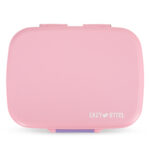 Eazy Kids – Premium Stainless Steel Lunch Box 710ml – Leakproof 3-Compartment Lunch Box for Kids, Pink
