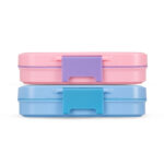 Eazy Kids – Premium Stainless Steel Lunch Box 710ml – Leakproof 3-Compartment Lunch Box for Kids, Pink