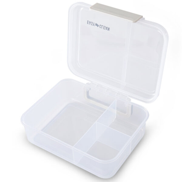Eazy Kids 3/4/5 Compartment Convertible 1650ml Bento Lunch Box with 150ml Gravy Bowl – Grey