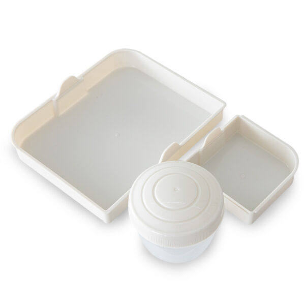 Eazy Kids 3/4/5 Compartment Convertible 1650ml Bento Lunch Box with 150ml Gravy Bowl – Grey