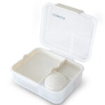 Eazy Kids 3/4/5 Compartment Convertible 1650ml Bento Lunch Box with 150ml Gravy Bowl – Grey