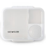 Eazy Kids 3/4/5 Compartment Convertible 1650ml Bento Lunch Box with 150ml Gravy Bowl – Grey