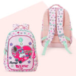 Eazy Kids – 17”School Bag Set of 3- Backpack, Lunch Bag & Pencil Case,Laptop Compartment -Always Believe – Pink