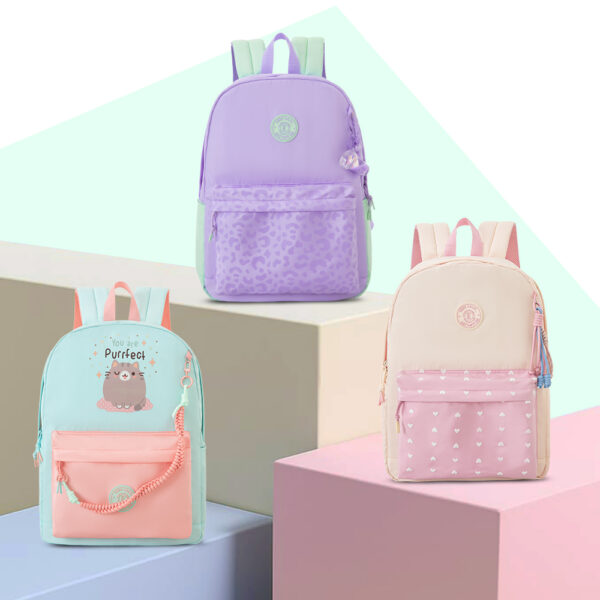 Eazy Kids – 16.5” School Backpack with Laptop Compartment – Lightweight Design,Glow Backpack
