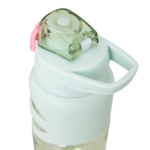 Eazy Kids – Flip Top Water Bottle 750ml – BPA Free Spout & Straw Bottle for Kids, Bicycle Mint