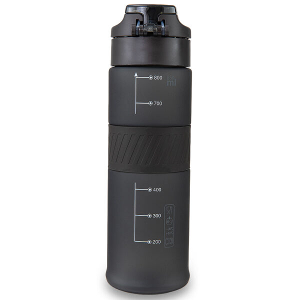 Eazy Kids – Tritan Water Bottle 850ml with Spout Lid & Handle – Phantom Black