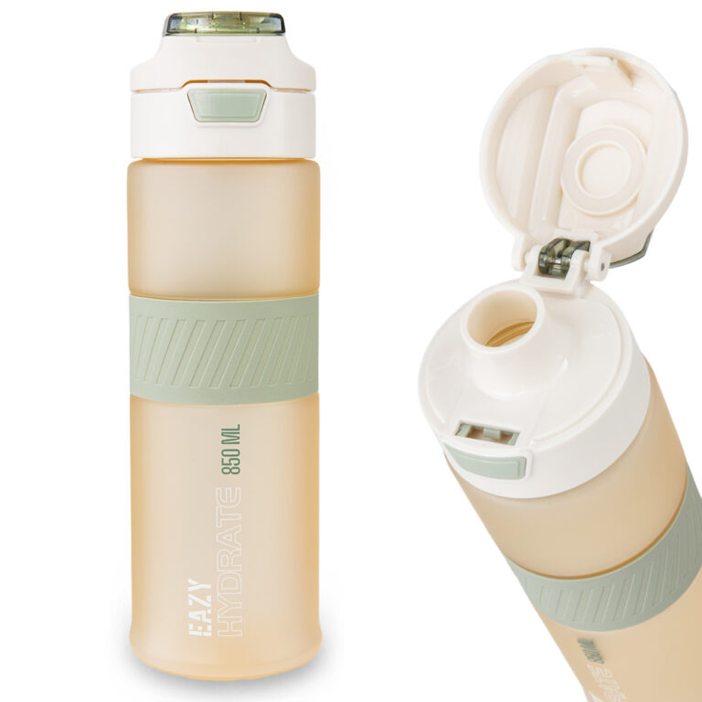 Eazy Kids - Tritan Water Bottle 850ml with Spout Lid & Handle - Ivory
