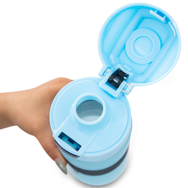 Eazy Kids – Tritan Water Bottle 850ml with Spout Lid & Handle – Ice Blue Blast