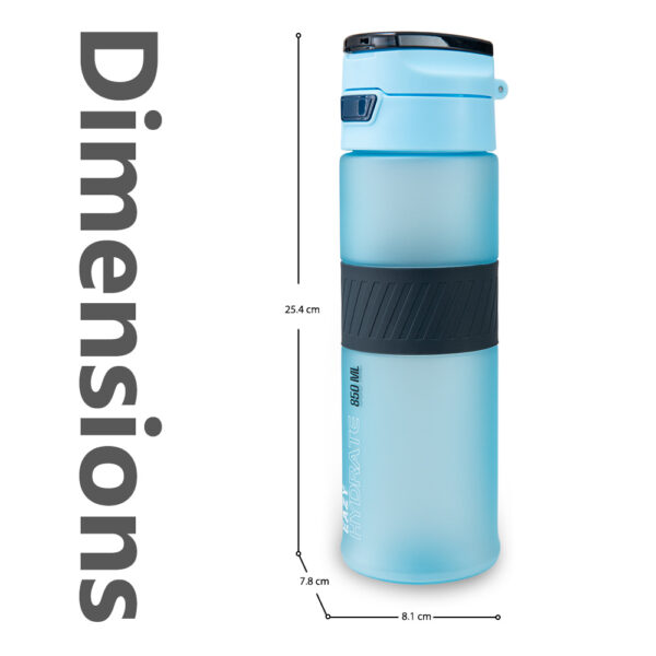 Eazy Kids – Tritan Water Bottle 850ml with Spout Lid & Handle – Ice Blue Blast