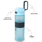 Eazy Kids – Tritan Water Bottle 850ml with Spout Lid & Handle – Ice Blue Blast