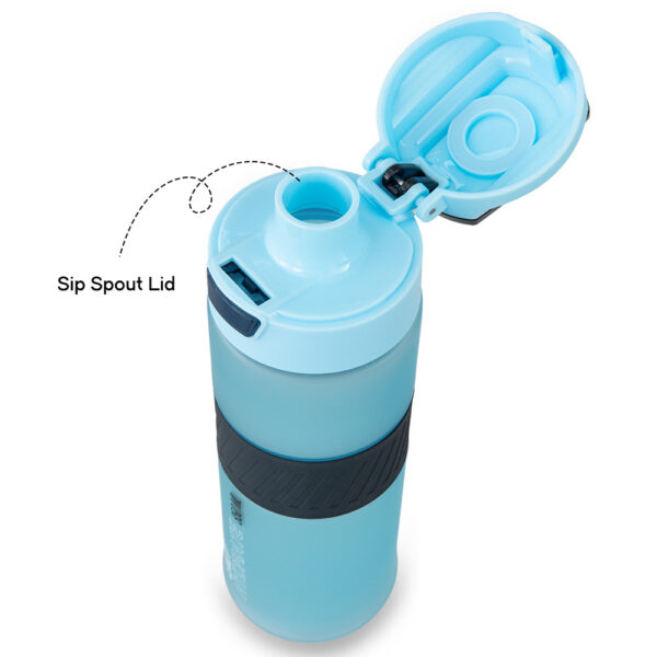 Eazy Kids – Tritan Water Bottle 850ml with Spout Lid & Handle – Ice Blue Blast