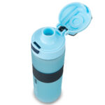 Eazy Kids – Tritan Water Bottle 850ml with Spout Lid & Handle – Ice Blue Blast