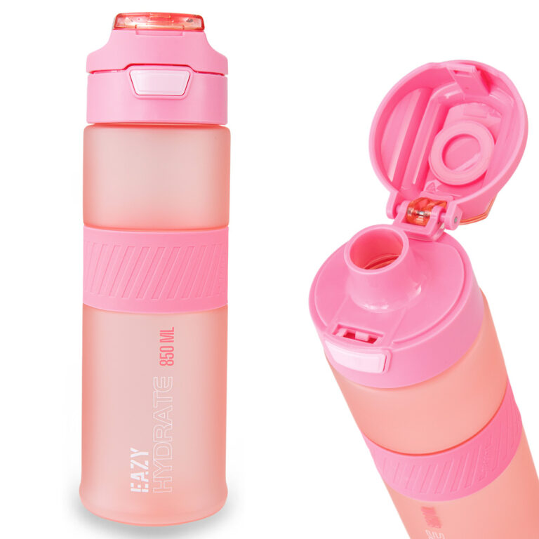 Eazy Kids - Tritan Water Bottle 850ml with Spout Lid & Handle - Candy Coral