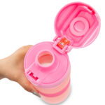Eazy Kids – Tritan Water Bottle 850ml with Spout Lid & Handle – Candy Coral