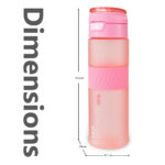 Eazy Kids – Tritan Water Bottle 850ml with Spout Lid & Handle – Candy Coral