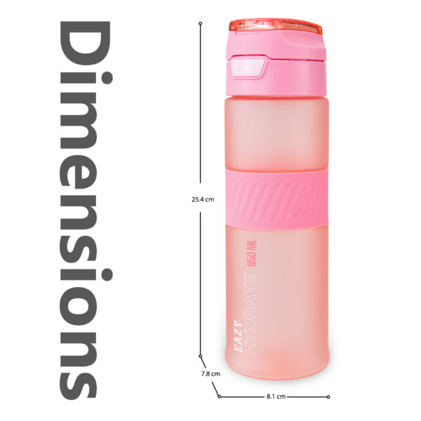 Eazy Kids – Tritan Water Bottle 850ml with Spout Lid & Handle – Candy Coral