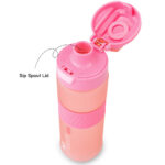 Eazy Kids – Tritan Water Bottle 850ml with Spout Lid & Handle – Candy Coral