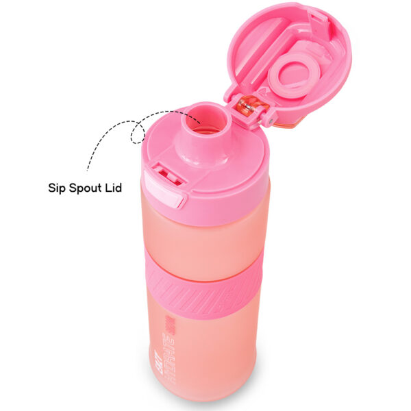 Eazy Kids – Tritan Water Bottle 850ml with Spout Lid & Handle – Candy Coral