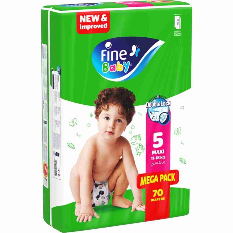 Fine - Baby Diaper Double Lock Max Mega Pack Supernova(Bale Of 70X2)