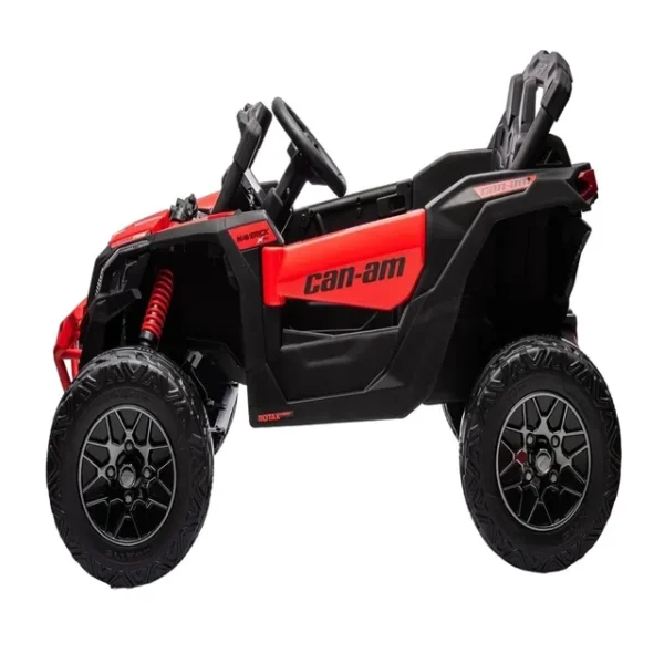 Maverick Can-Am UTV Licensed 12V Electric Ride-On Car for Kids – Red