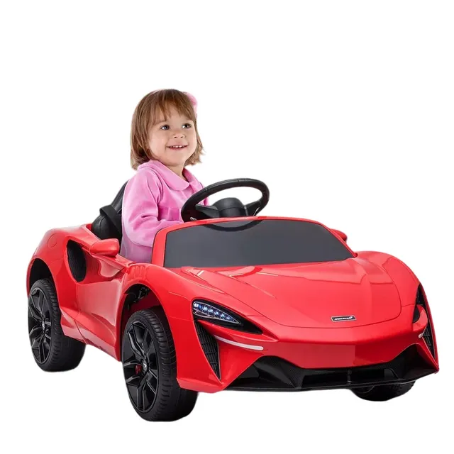 McLaren 12V Kids Ride-On Car – Painted Red - Licensed Electric Car with Remote Control