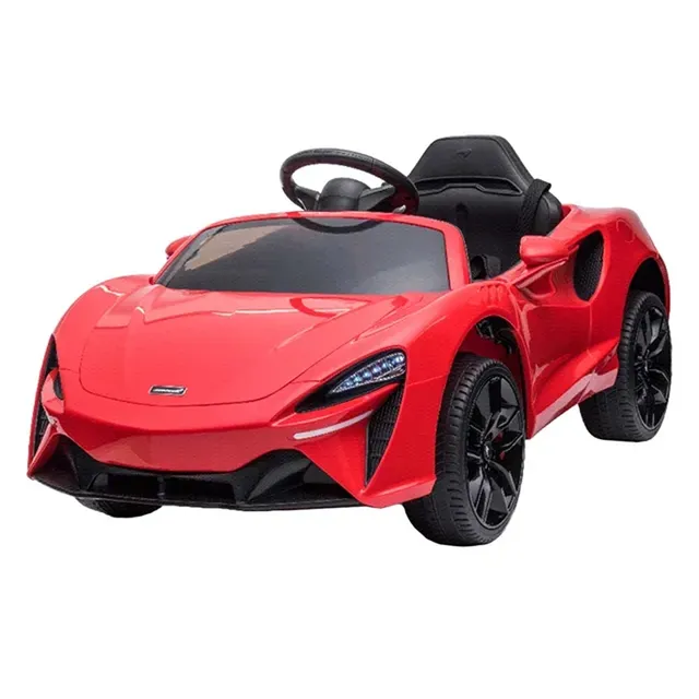 McLaren 12V Kids Ride-On Car – Painted Red - Licensed Electric Car with Remote Control