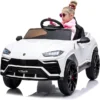 Lamborghini Urus 12V Kids Electric Ride-On Car – White