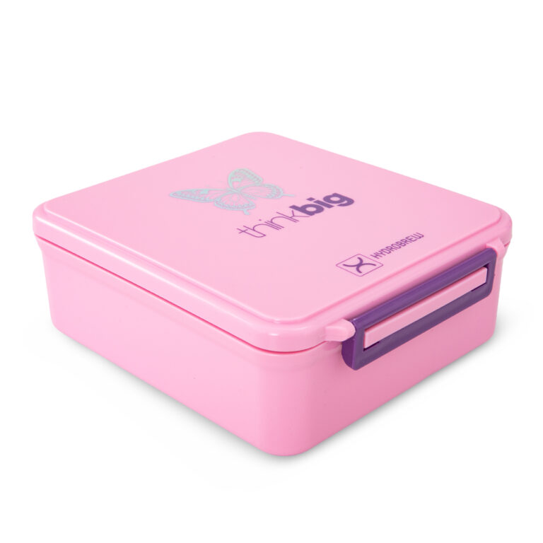 Hydrobrew - Bento Lunch Box w/Steel Food Jar - ThinkBig Pink