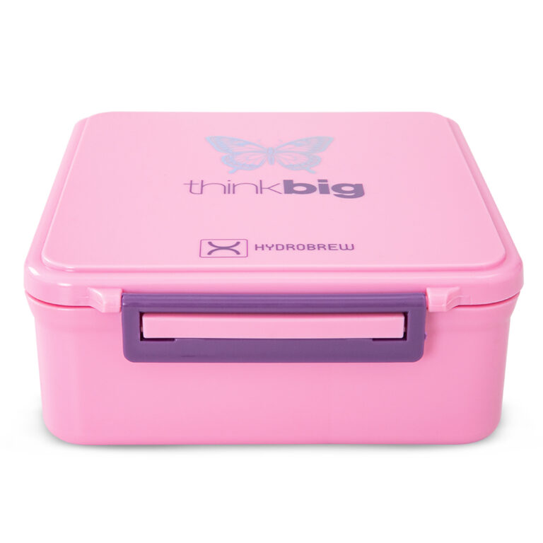 Hydrobrew - Bento Lunch Box w/Steel Food Jar - ThinkBig Pink