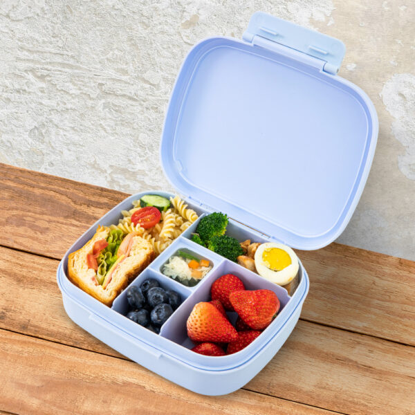 Hydrobrew – Smart Serve Bento Lunch Box 1100 ml, 5 compartment- Sky Mist