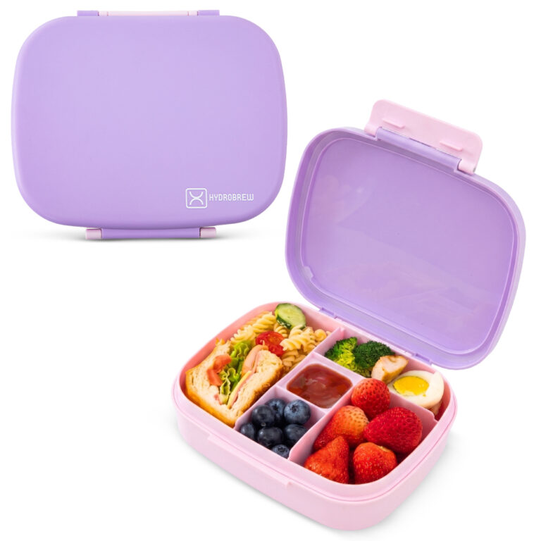 Hydrobrew - Smart Serve Bento Lunch Box 1100 ml, 5 compartment- Lilac Blush