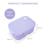 Hydrobrew – Smart Serve Bento Lunch Box 1100ml – Lavender Diamond