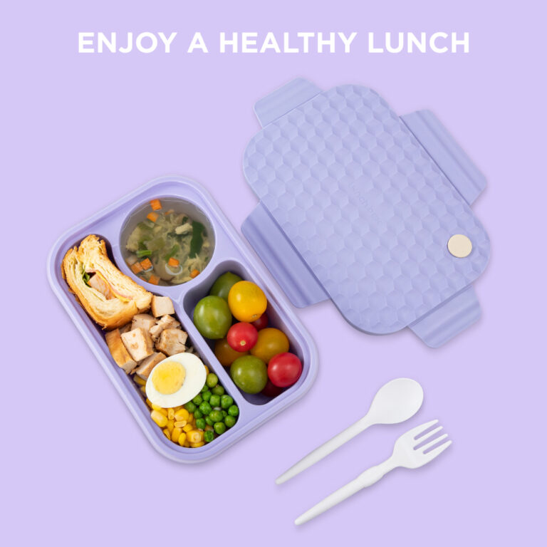 Hydrobrew - Smart Serve Bento Lunch Box 980ml - Lavender Diamond