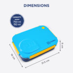 Hydrobrew – Steel Core Lunch Box 750ml + 150ml Food Jar w/ cutlery, Stainless Steel, Leakproof – OCEAN NAVY