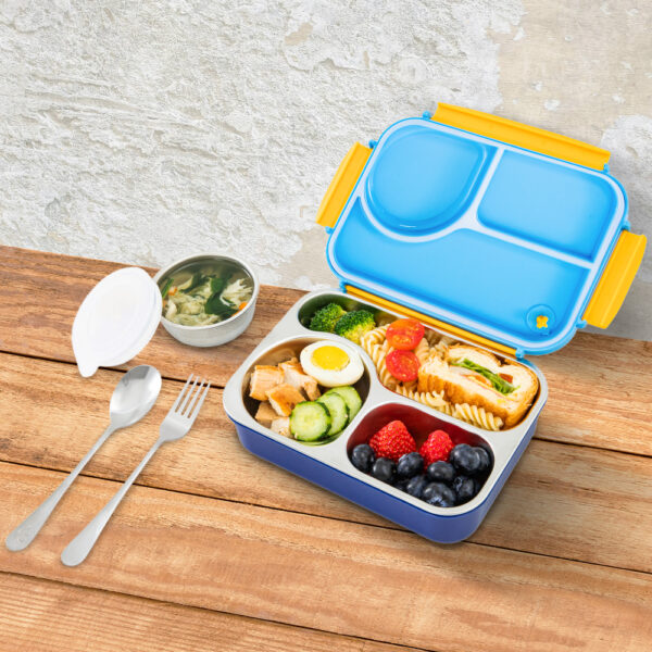 Hydrobrew – Steel Core Lunch Box 750ml + 150ml Food Jar w/ cutlery, Stainless Steel, Leakproof – OCEAN NAVY