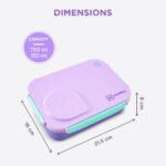 Hydrobrew – Steel Core Lunch Box 750ml + 150ml Food Jar w/ cutlery, Stainless Steel, Leakproof – BERRY CREAM